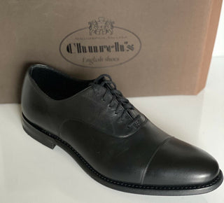 NIB Church's schwarze Pamington Cap Toe Oxford-Lederschuhe für Herren, 11 US EDC168 UK 