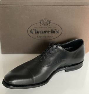 NIB Church's schwarze Pamington Cap Toe Oxford-Lederschuhe für Herren, 11 US EDC168 UK 