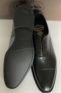NIB Church's schwarze Pamington Cap Toe Oxford-Lederschuhe für Herren, 11 US EDC168 UK 