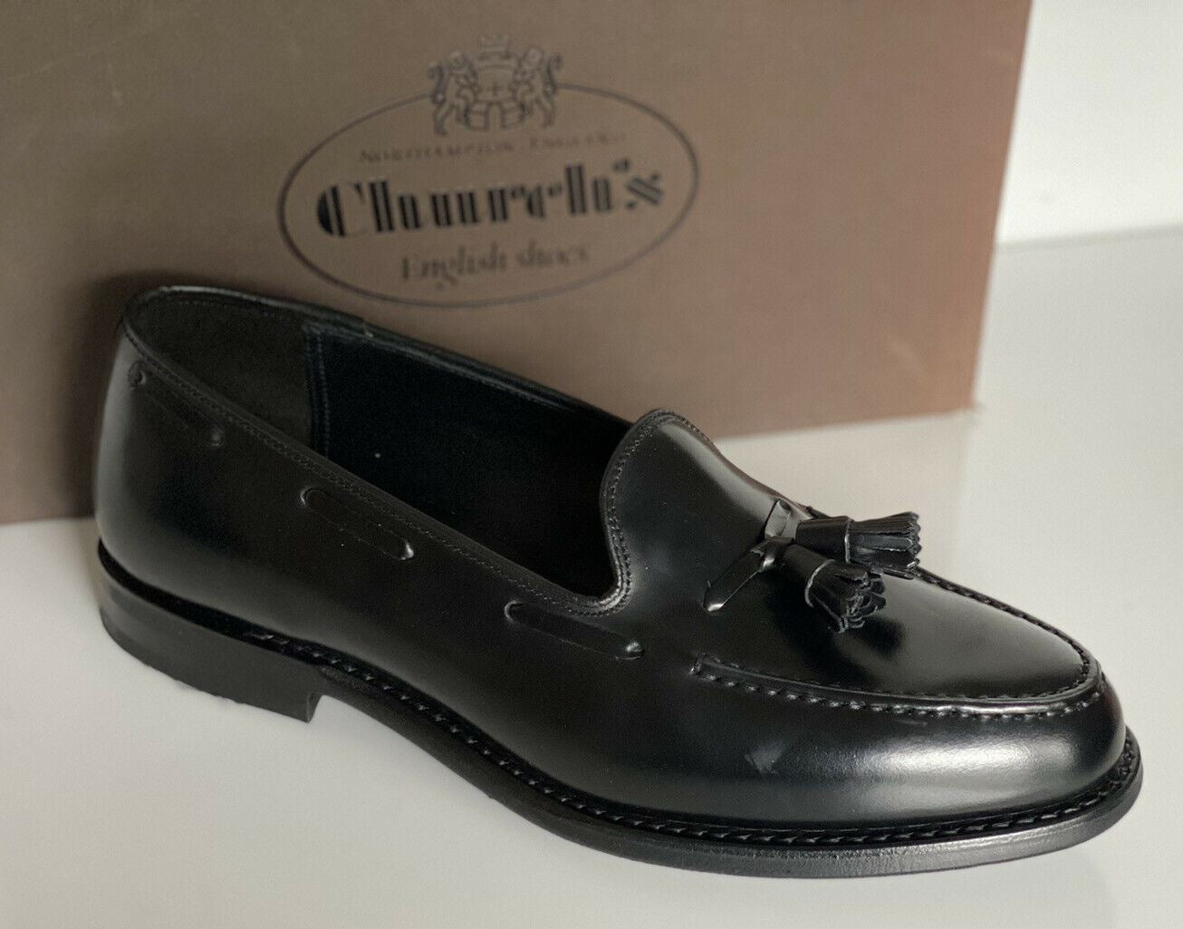 NIB Church's Men's Black Polish Binder Leather Chicane Shoes 8.5 US EDC040 UK
