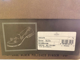 NIB Church's schwarze polnische Binder-Leder-Chicane-Schuhe für Herren, 8,5 US EDC040 UK 