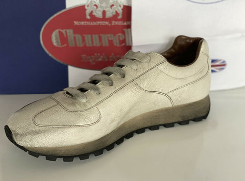 NIB Church's Shangai 929 Schuhe Weiße Herren-Sneaker 9,5 US (8,5 Prada) IT EEG027 