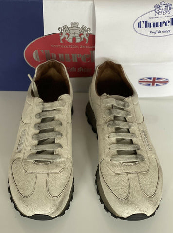 NIB Church's Shangai 929 Schuhe Weiße Herren-Sneaker 9,5 US (8,5 Prada) IT EEG027 