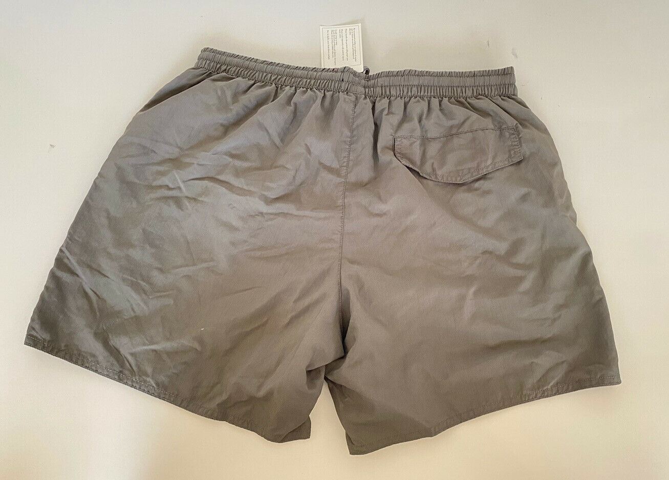 NWT $95 Emporio Armani  Men's Gray Swim Logo Shorts Size 48 EU (32 US) S 211118