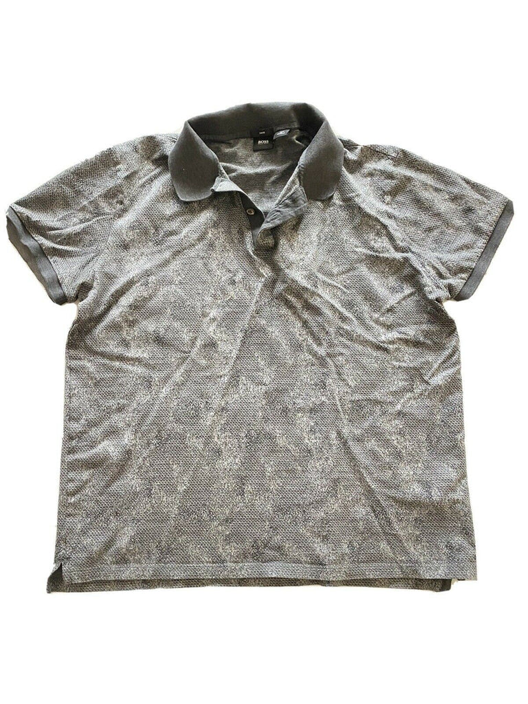 BOSS Hugo Boss Slim Fit Poloshirt XL (passt ML) Grau 