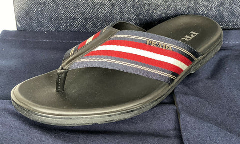 NIB $520 Мужские шлепанцы Prada Milano Туфли черные 9,5 США 2Y3030 Италия