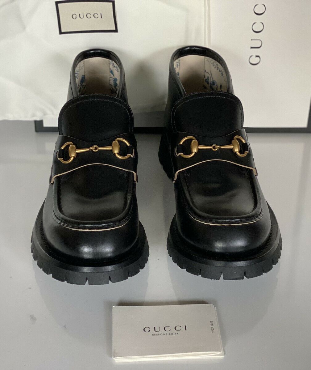 NIB $1750 Gucci Men Cordovan Leather Ankle Boots Black 11.5 US/11 UK 545280