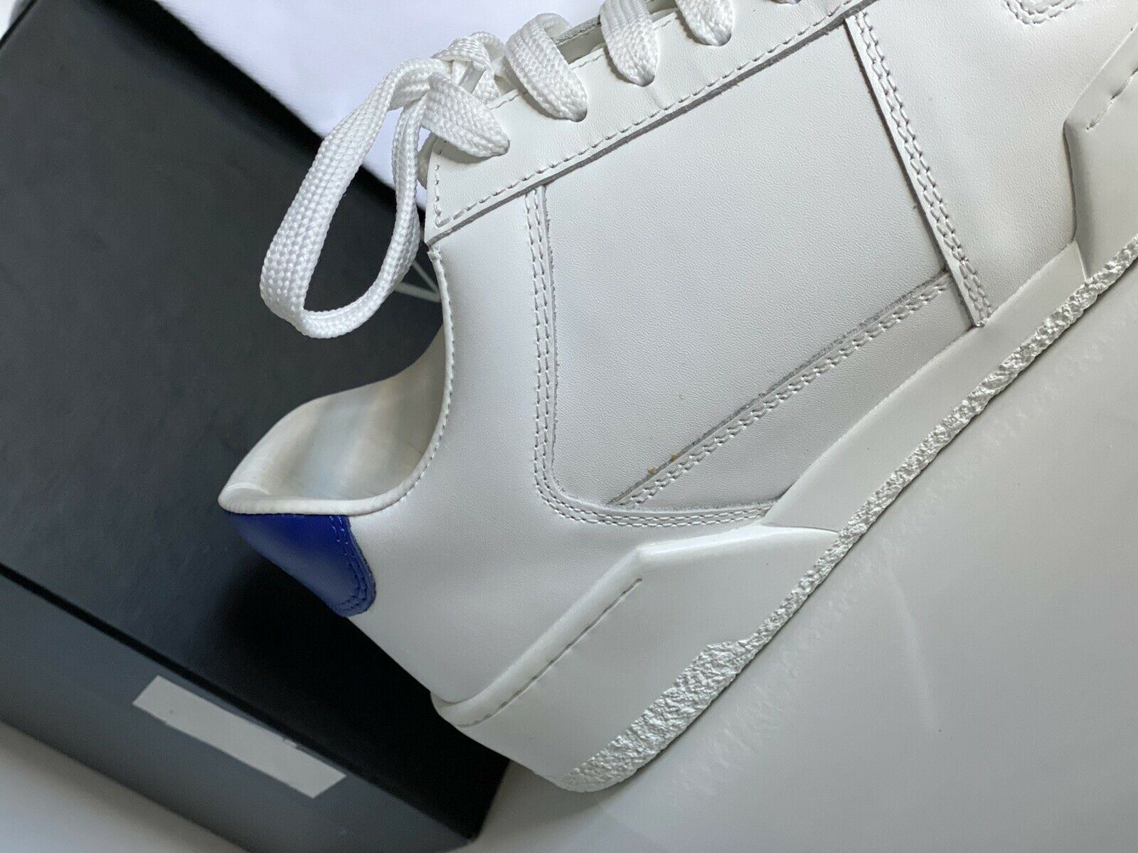 NIB $495 Versace Men's White Leather Sneakers 10 US (43 Euro) Italy DSU7843