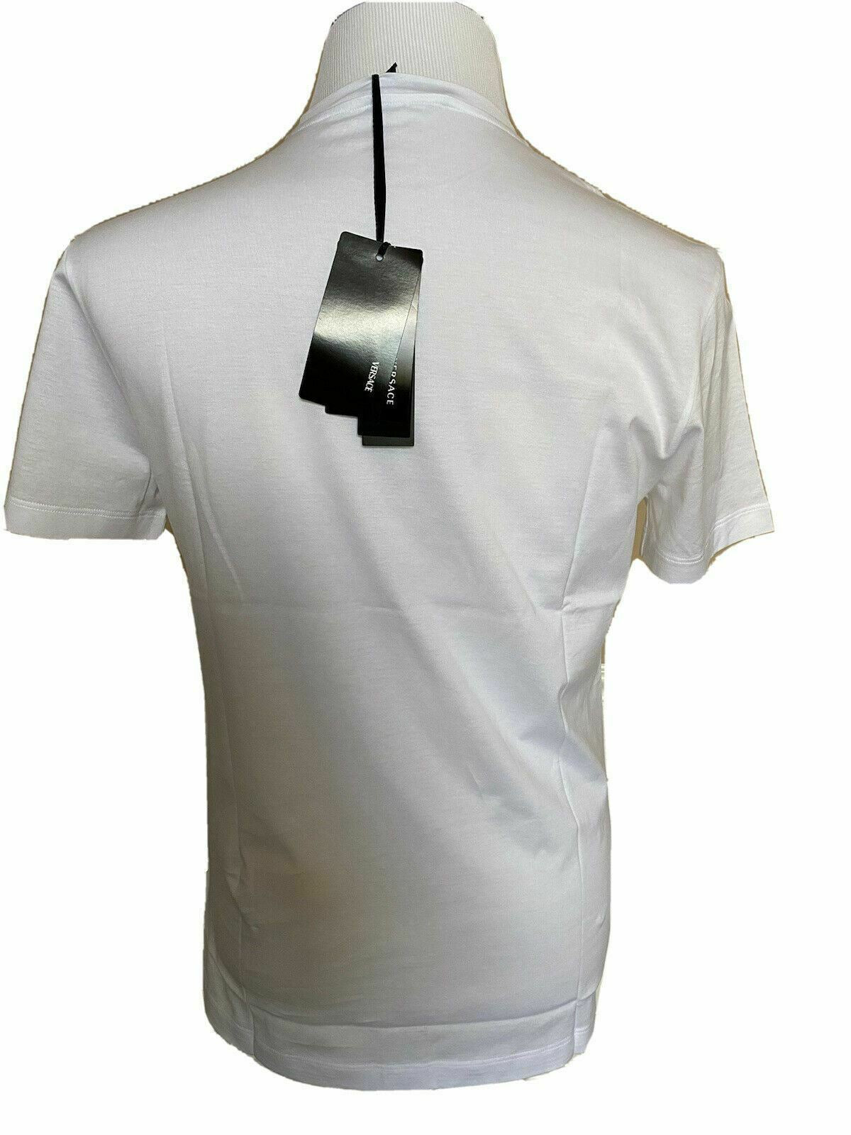Neu mit Etikett: 450 $ Versace I Love NY Print Weißes T-Shirt 4XL Hergestellt in Italien A84109 