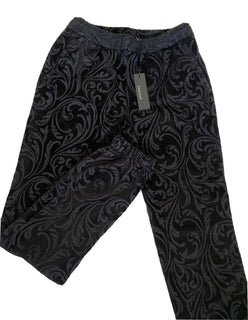 Neu mit Etikett: 975 $ Versace Schwarze Activewear-Hose für Herren, Größe Medium XL, in Italien A79524