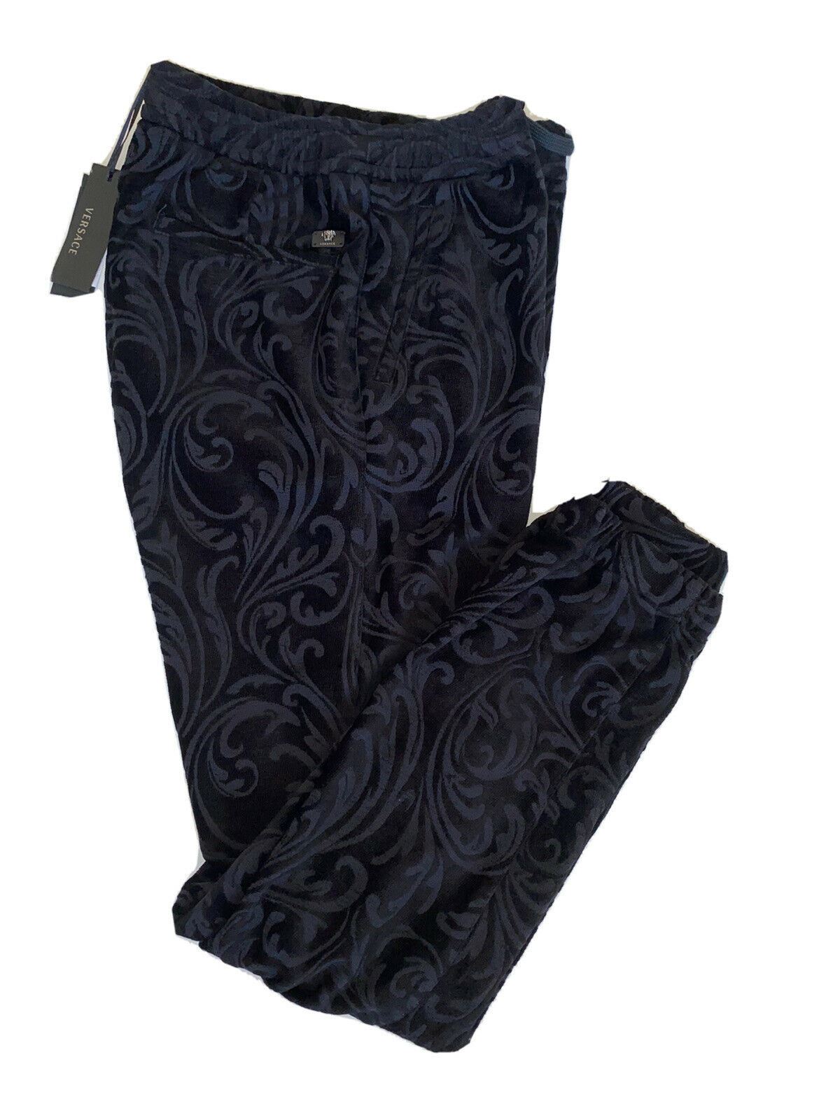 NWT $975 Versace Men's Black Activewear Pants Size Medium XL in Italy A79524