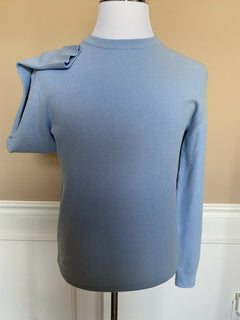 Neu mit Etikett: 178 $ BOSS Hugo Boss Herren-Pullover in Hellblau mit Rundhalsausschnitt, Größe M