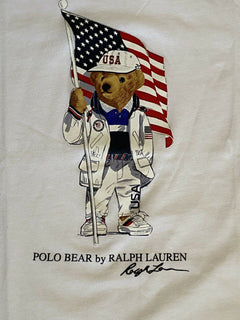 Neu mit Etikett: 35 $ Polo Ralph Lauren Jungen-T-Shirt Bear Olympic Team USA XL (18–20)