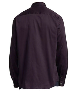Neu mit Etikett: 275 $ Emporio Armani Herren-Hemd mit Mini-Karomuster in Lila XL