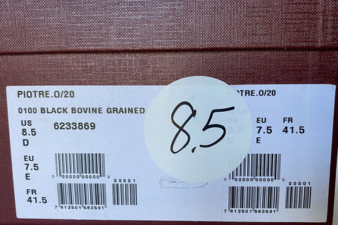 NIB Bally Herren Loafers aus genarbtem Rindsleder, Schwarz, 8,5 US 6233869 