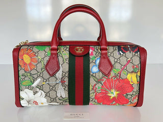 Neu mit Etikett: Gucci Ophidia GG Flora Einkaufstasche, hergestellt in Italien, 524532