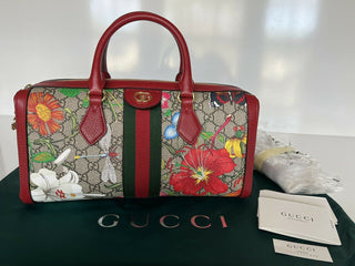 Neu mit Etikett: Gucci Ophidia GG Flora Einkaufstasche, hergestellt in Italien, 524532