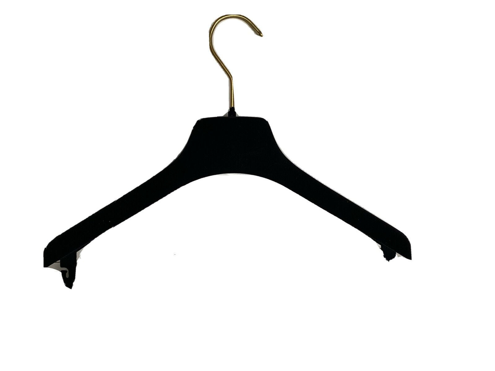 VERSACE Blazer-, Mantel-, Pullover- und Kleiderbügel aus schwarzem Samt mit goldener Hardware 