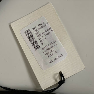 Neu mit Etikett: 565 $ Gucci Herren-Leder-Tiger-Handschuhe, Schwarz, Größe 9, hergestellt in Italien 