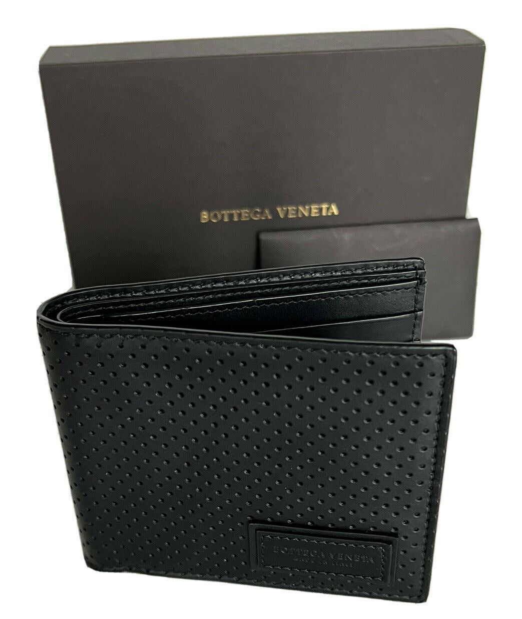 Мужской кожаный кошелек Bifold Bottega Veneta, черный, 440 долларов США, черный 113993, сделано в Италии 