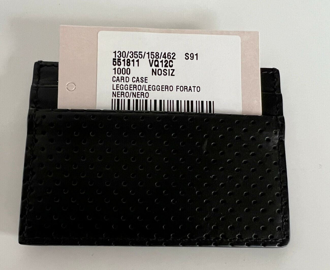 Мужской кожаный футляр для визиток Bottega Veneta, черный 551811, Сделано в Италии, NWT 250 долларов США 