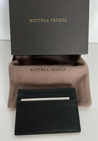 Мужской кожаный футляр для визиток Bottega Veneta, черный 551811, Сделано в Италии, NWT 250 долларов США 