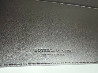 NWT $460 Bottega Veneta Perforated Leather BiFold Wallet Brown/Yellow 113993 IT