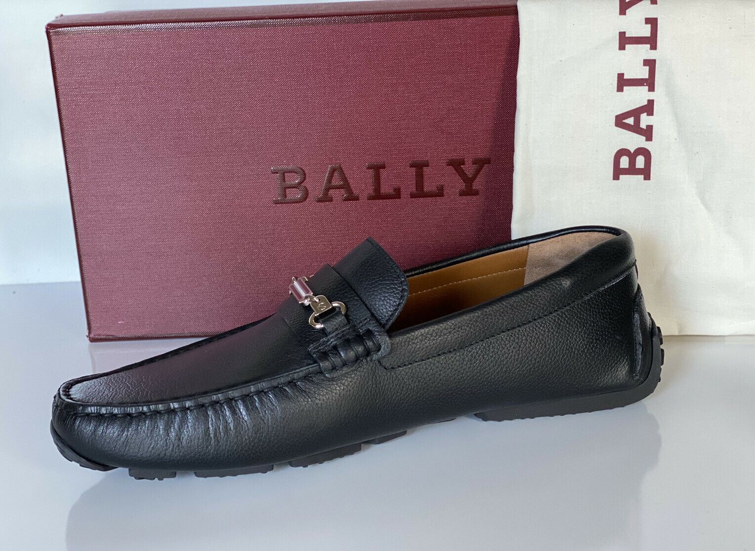 NIB Мужские туфли из бычьей кожи Bally Pitaval за 510 долларов США, черные 10 D США 6227955 IT 