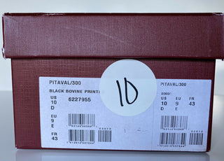 NIB $510 Bally Pitaval Mens Bovine Leather Driver Shoes Black 10 D US 6227955 IT