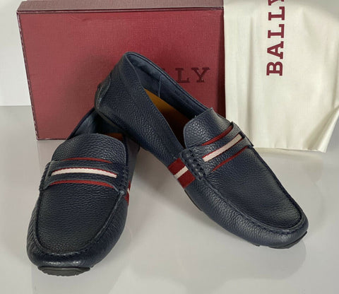 Мужские туфли из зерненой бычьей кожи NIB Bally, синие, 10,5, США, 6228300, Италия 