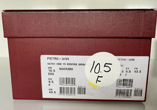 NIB Bally Herren-Fahrerschuhe aus genarbtem Rindsleder, Blau, 10,5 US 6228300, Italien 