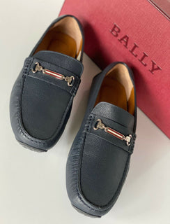 NIB $ 510 Bally Pitaval Herren-Fahrerschuhe aus Rindsleder, Blau 10 US 6227956 IT 