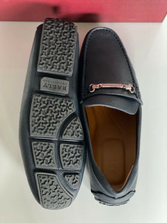 NIB $ 510 Bally Pitaval Herren-Fahrerschuhe aus Rindsleder, Blau 10 US 6227956 IT 