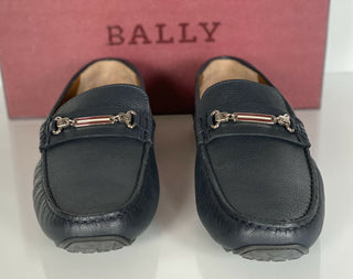 NIB $ 510 Bally Pitaval Herren-Fahrerschuhe aus Rindsleder, Blau 9,5 US 6227956 IT 
