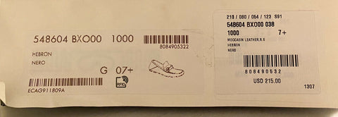 Мужские кожаные туфли для водителя NIB Gucci Hebron Horsebit, черные 8,5 США/7,5 Великобритания 548604 