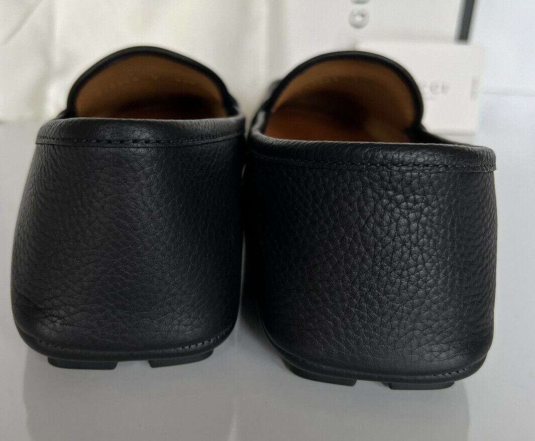 NIB Gucci Men's Hebron Horsebit Leather Driver Shoes Black 8.5 US /7.5 UK 548604