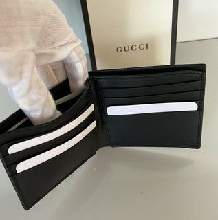 Neu mit Etikett: Gucci GG Lion Lozenge Bifold Wallet 597625 Hergestellt in Italien 
