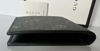 Neu mit Etikett: Gucci GG Lion Lozenge Bifold Wallet 597625 Hergestellt in Italien 