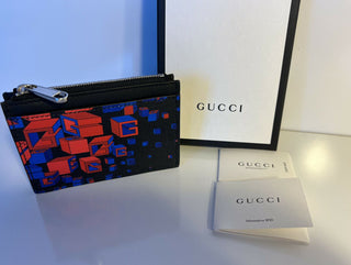 Neu mit Etikett: Gucci G Space Macro Münzgeldbörse mit Reißverschluss, hergestellt in Italien, 628471 