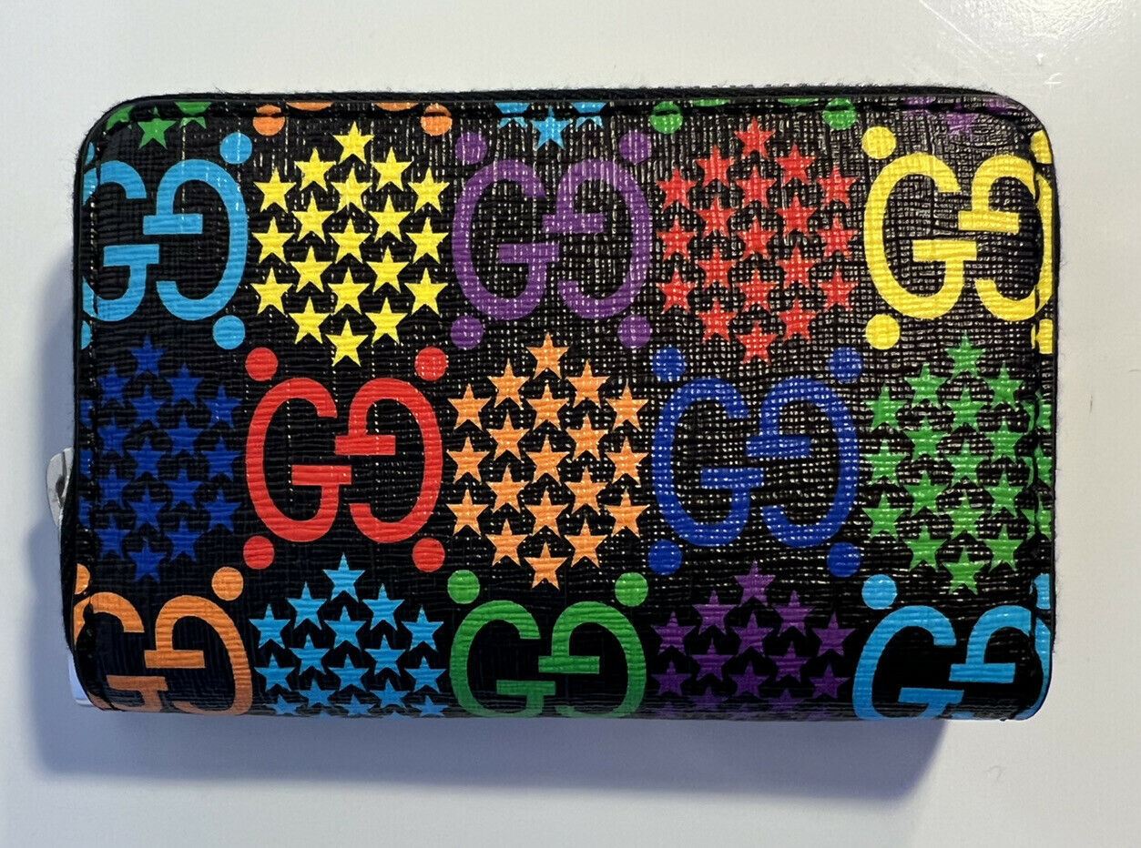 NWT Gucci GG Psychedelic Zip Around Wallet Made in Italy 601095