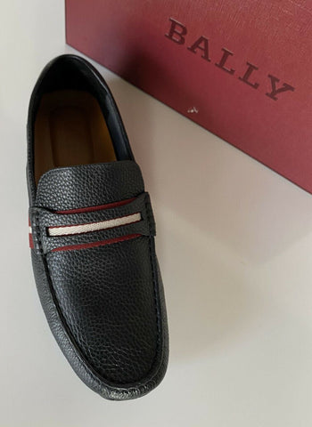 NIB Bally Herren-Fahrerschuhe aus genarbtem Rindsleder, Schwarz, 11 D, US 6228298, Italien 