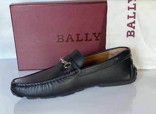 NIB $ 510 Bally Pitaval Herren-Fahrerschuhe aus Rindsleder Schwarz 8,5 D US 6227955 