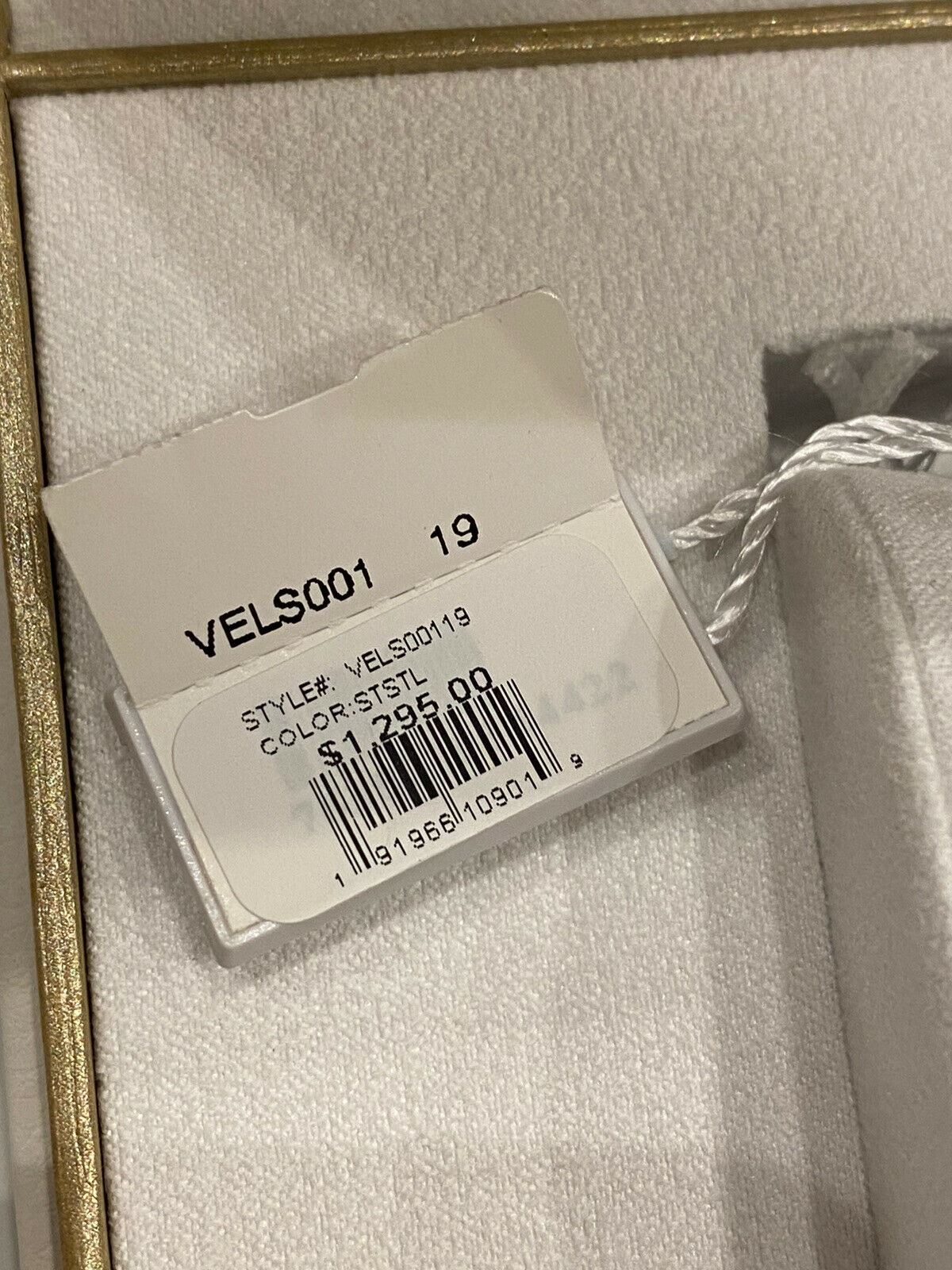 NIB Женские часы Versace из нержавеющей стали и кожаного ремешка стоимостью 1295 долларов США 