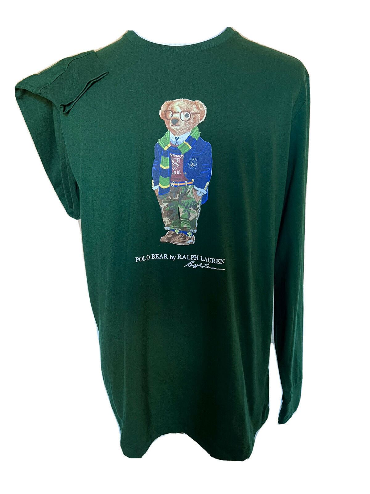 NWT $65 Polo Ralph Lauren Bear T-Shirt Green 2XLT
