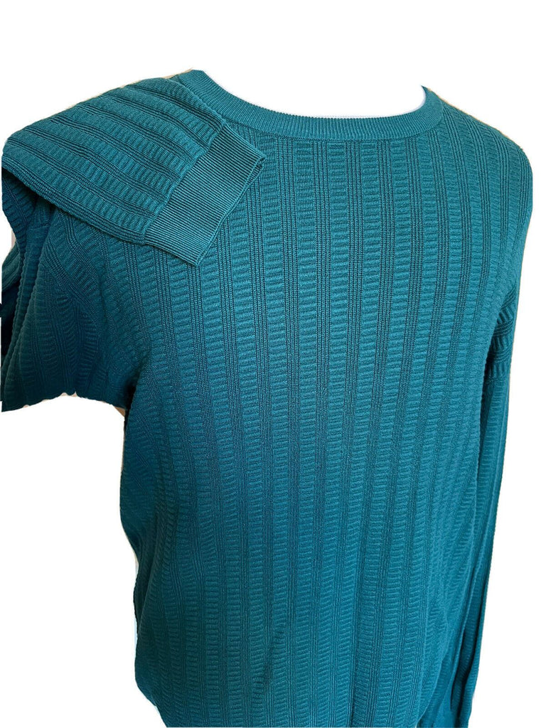 NWT 295 $ Emporio Armani Rundhalspullover in Grün 2XL 3H1MT2