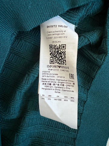 Зеленый свитер с круглым вырезом Emporio Armani 2XL 3H1MT2 NWT 295 долларов США
