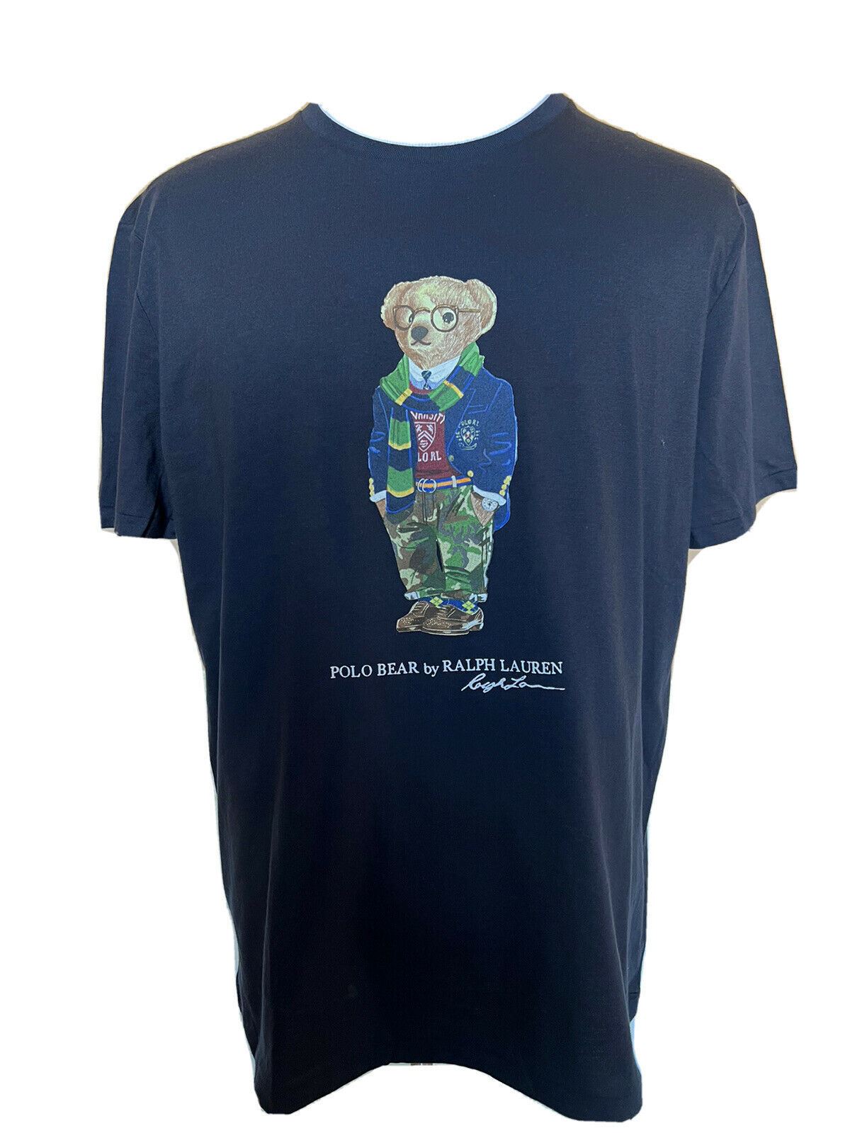 Neu mit Etikett: 59,50 Polo Ralph Lauren Bear T-Shirt Blau Medium