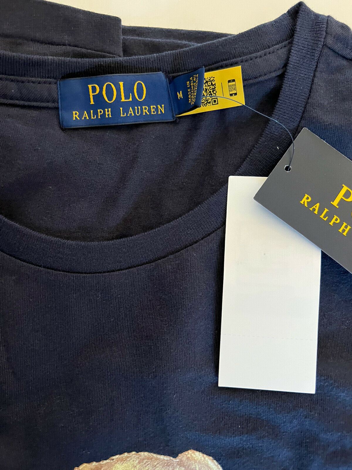 NWT 59.50 Polo Ralph Lauren Bear T-Shirt Blue Medium