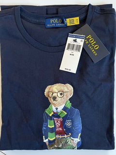 Neu mit Etikett: 59,50 Polo Ralph Lauren Bear T-Shirt Blau Medium