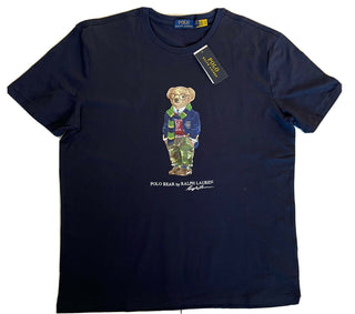NWT 59.50 Polo Ralph Lauren Bear T-Shirt Blue Large